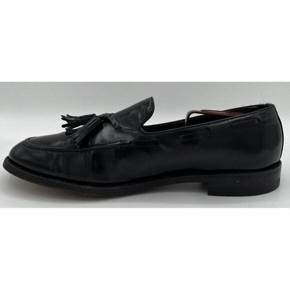 Vintage Florsheim Imperial Size 10 B Cordovan Tassel Black Leather Loafers 92170 main image 5
